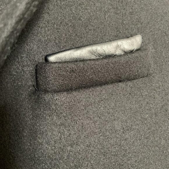 Women's The Kooples Black Wool Cashmere Blend Structured Coat Size 36 - Picture 4 of 16